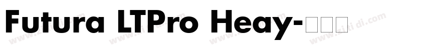 Futura LTPro Heay字体转换